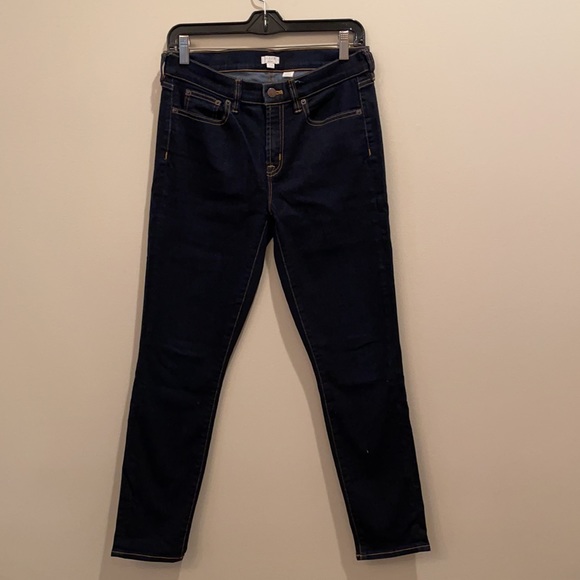 J Crew Skinny Dark Blue Jeans, size 28 - Picture 3 of 8